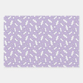 Dochter Eerste Periode Paarse Witte Tampon Pad Inpakpapier Vel (Voorkant 3)