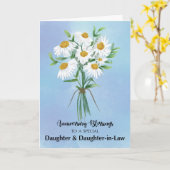 Dochter en dochter in het Jubileum van de wettige  Kaart (Gele Bloem)