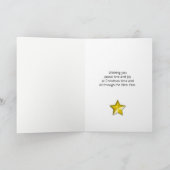 Dochter en Haar Familie, Tartan Kerstboom Feestdagen Kaart (Binnen)