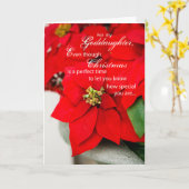 Dochter en kerstfeestdag kaart (Gele Bloem)