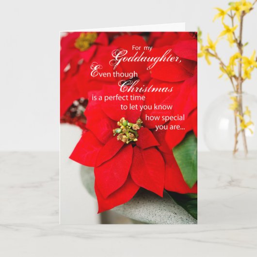 Dochter en kerstfeestdag kaart (Gele Bloem)