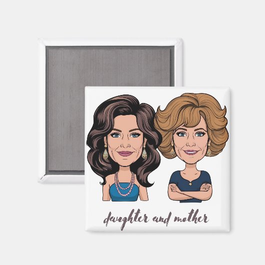 Dochter en moeder magneet (Voorkant / Achterkant)