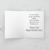  dochter en moeder Moederdag Kaart (Binnen)
