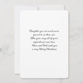 Dochter en Partner Red Kardinaal Kerstmis (Achterkant)