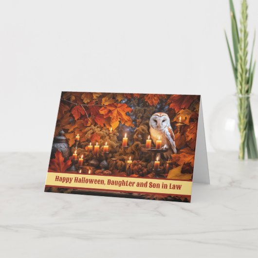 Dochter en schoonzoon Fijne Halloween Kaart (Voorkant)