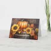 Dochter en schoonzoon Prettig Thanksgiving Kaart (Voorkant)
