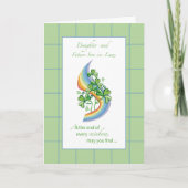 Dochter en toekomstige zoon in de wet St. Patrick' Kaart (Voorkant)