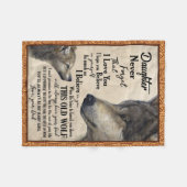 Dochter en vaders tas fleece deken (Voorkant (Horizontaal))