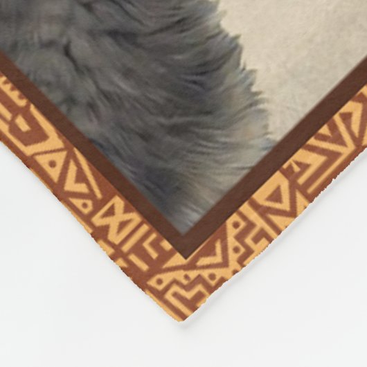 Dochter en vaders tas fleece deken (Hoek)