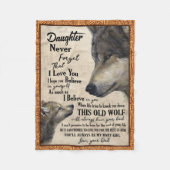 Dochter en vaders tas fleece deken (Voorkant)