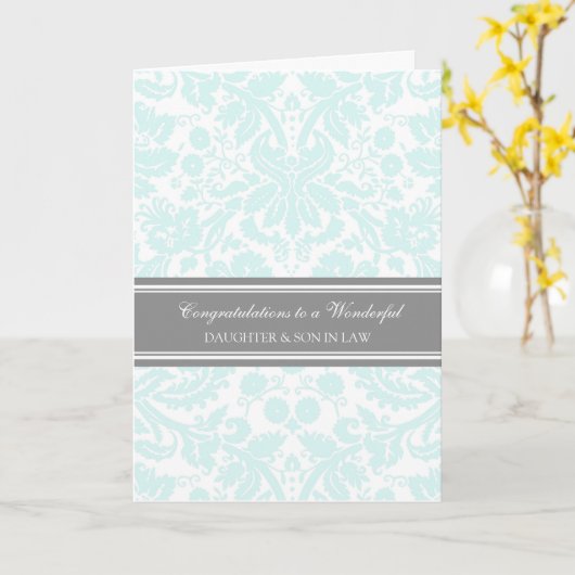 Dochter en zoon in de wet bruiloft gefeliciteerd S Kaart (Gele Bloem)