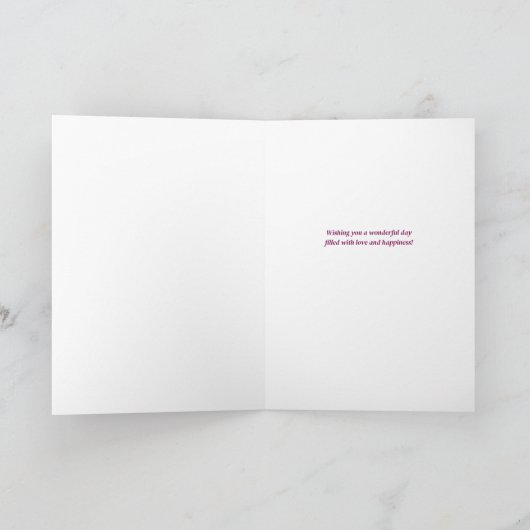 Dochter en zoon in de wet Jubileum Kaart (Binnen)