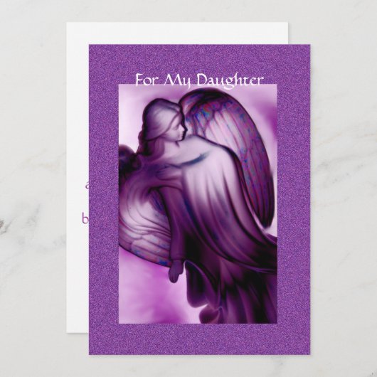 Dochter Feestdagenkaart (Voorkant / Achterkant)