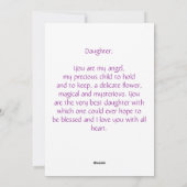 Dochter Feestdagenkaart (Achterkant)