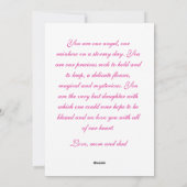 Dochter Feestdagenkaart (Achterkant)