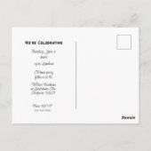 Dochter Foto Afstuderen Middelbare School 2026 Briefkaart (Achterkant)