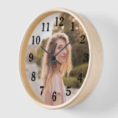 Dochter foto voor moeder met klassieke zwarte cijf (Hoek)