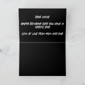 Dochter Fotobrieven Zwarte Unieke Tekst Verjaardag Kaart (Binnen)