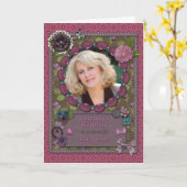 Dochter, Fotokaart voor een verjaardag Kaart (Gele Bloem)