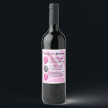 Dochter Gedicht Wijnflesje Label - 21ste Verjaarda Wijn Etiket<br><div class="desc">Een geweldig cadeau voor een speciale dochter op haar verjaardag</div>