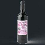 Dochter Gedicht Wijnflesje Label - 21ste Verjaarda Wijn Etiket<br><div class="desc">Een geweldig cadeau voor een speciale dochter op haar verjaardag</div>