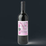 Dochter Gedicht Wijnflesje Label - 30e Verjaardag Wijn Etiket<br><div class="desc">Een geweldig cadeau voor een speciale dochter op haar verjaardag</div>