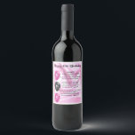 Dochter Gedicht Wijnflesje Label - 40e Verjaardag Wijn Etiket<br><div class="desc">Een geweldig cadeau voor een speciale dochter op haar verjaardag</div>