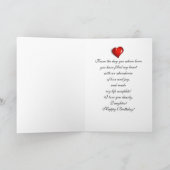 Dochter - Gelukkige Verjaardag - Digitale Bloemen Kaart (Binnen)