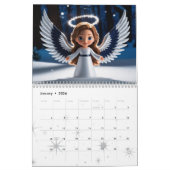 Dochter Gepersonaliseerde foto en naam 2026 Angel Kalender (Jan 2026)