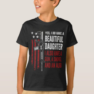 Dochter geweer schep Alibi - Grappige moeder vader T-shirt