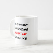 dochter, geweldige koffiemok (Voorkant links)