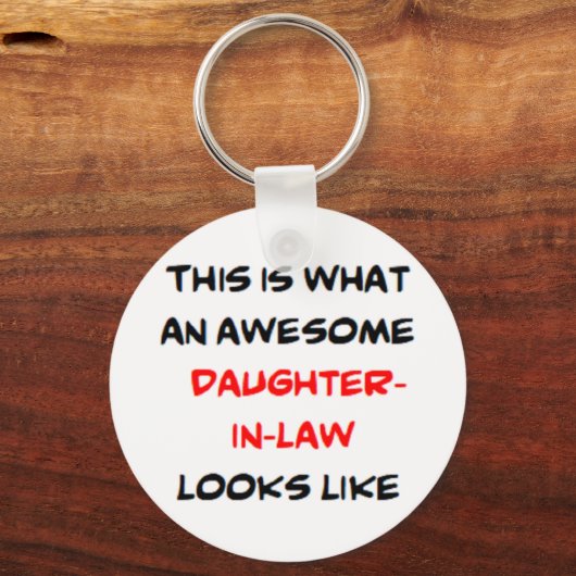 dochter, geweldige sleutelhanger (Voorkant)