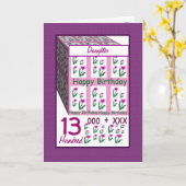DOCHTER - Happy 13th Birthday Kaart (Gele Bloem)
