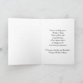 Dochter / Happy Moederdag - Bloemen en papegaai Kaart (Binnen)