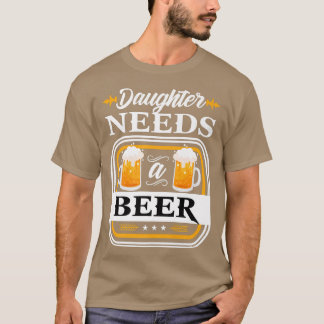 Dochter heeft een bierbride en een bruindrinker bi t-shirt