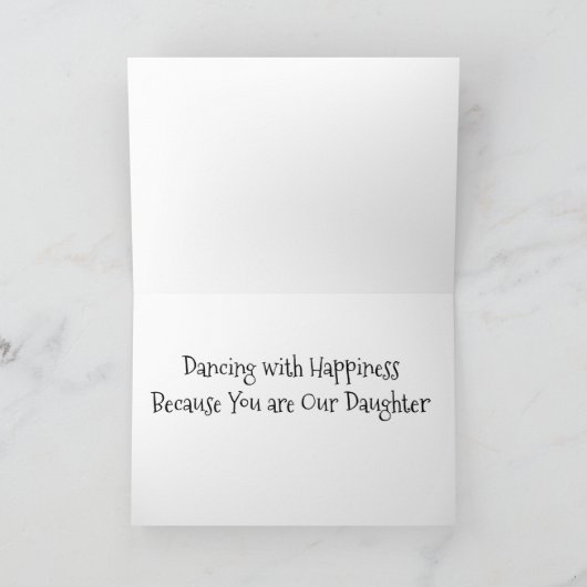 **DOCHTER** HET DOEN VAN DE **VERJAARDAGSDANS** VO KAART (Binnen)