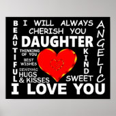 Dochter, ik hou van je poster (Voorkant)