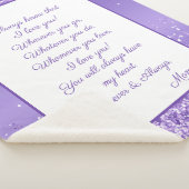 Dochter, ik hou van je sherpa deken (3/4)