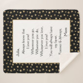 Dochter, ik hou van je sherpa deken (Voorkant (horizontaal))