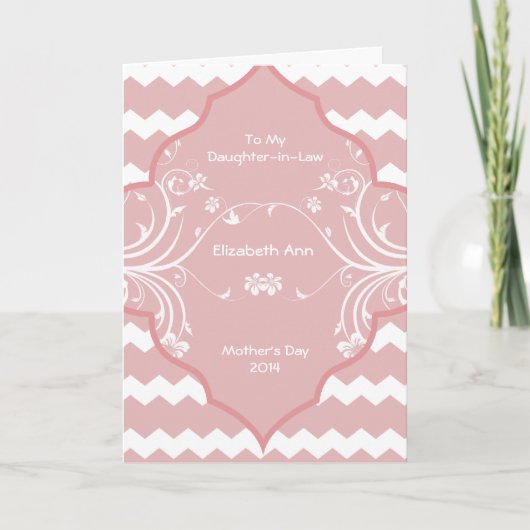 Dochter in de Moederdag Wet Kaart (Voorkant)