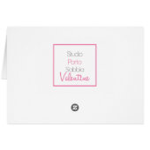 dochter in de rechtse Kaart van de Valentijnse (Achterkant Horizontaal)