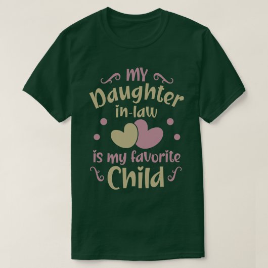 Dochter in de wet 16 t-shirt (Design voorkant)