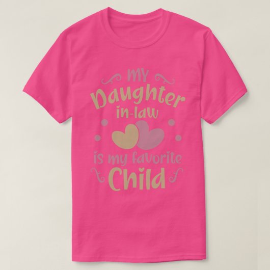 Dochter in de wet 19 t-shirt (Design voorkant)