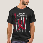 Dochter in de wet Multiple Myeloma Awareness Ameri T-shirt (Voorkant)