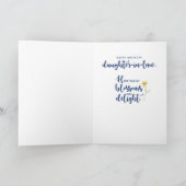 Dochter in de wet Religieuze Dag Daisies Kaart (Binnen)