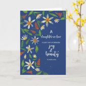 Dochter in de wet Religieuze Dag Daisies Kaart (Gele Bloem)