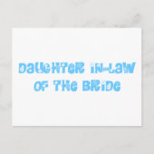 Dochter in de wet van de Bride Briefkaart (Voorkant)