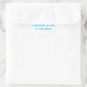 Dochter in de wet van de Bride Ronde Sticker (Tas)