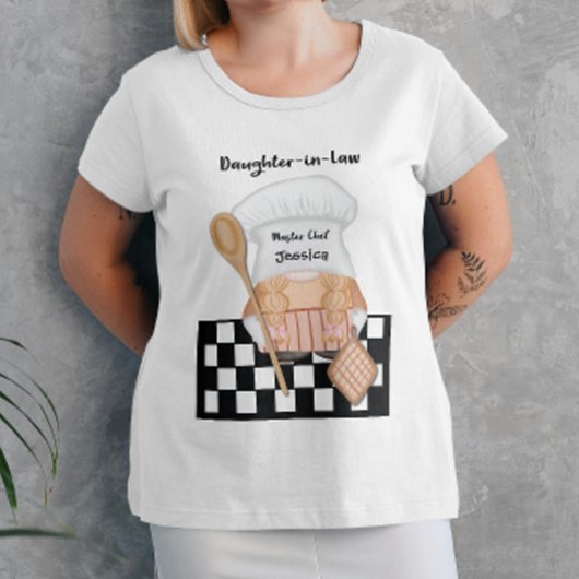 Dochter in de Wet Verjaardag Gnome Chef Cook T-shirt