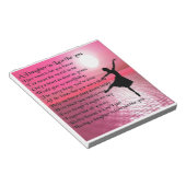 Dochter in Law Poem - Ballerina Notitieblok (Schuin)